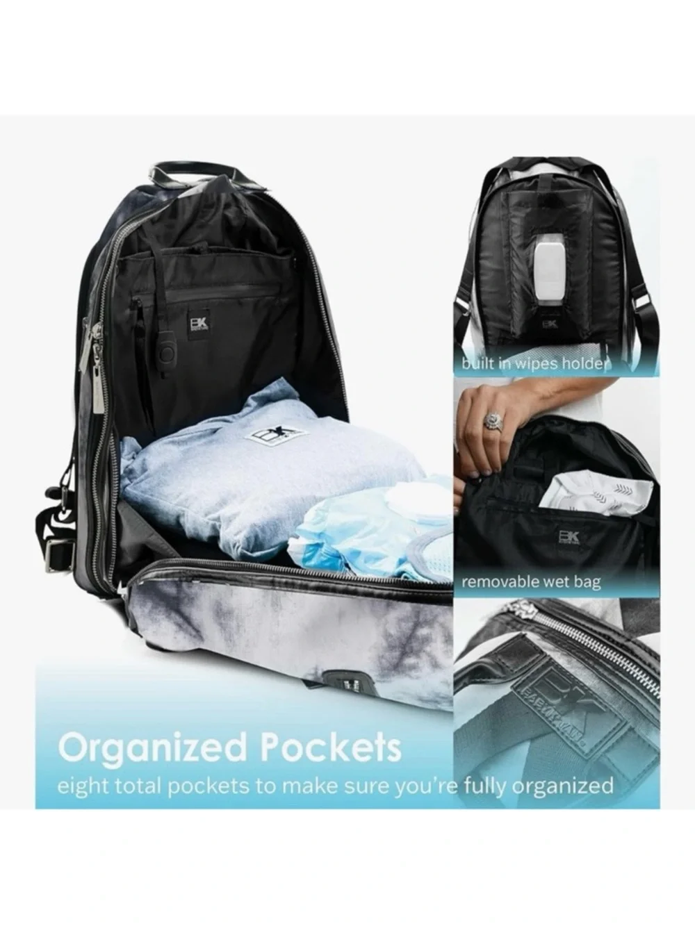 Baby K’tan Sojourn Backpack Diaper Bag - Tie-Dye